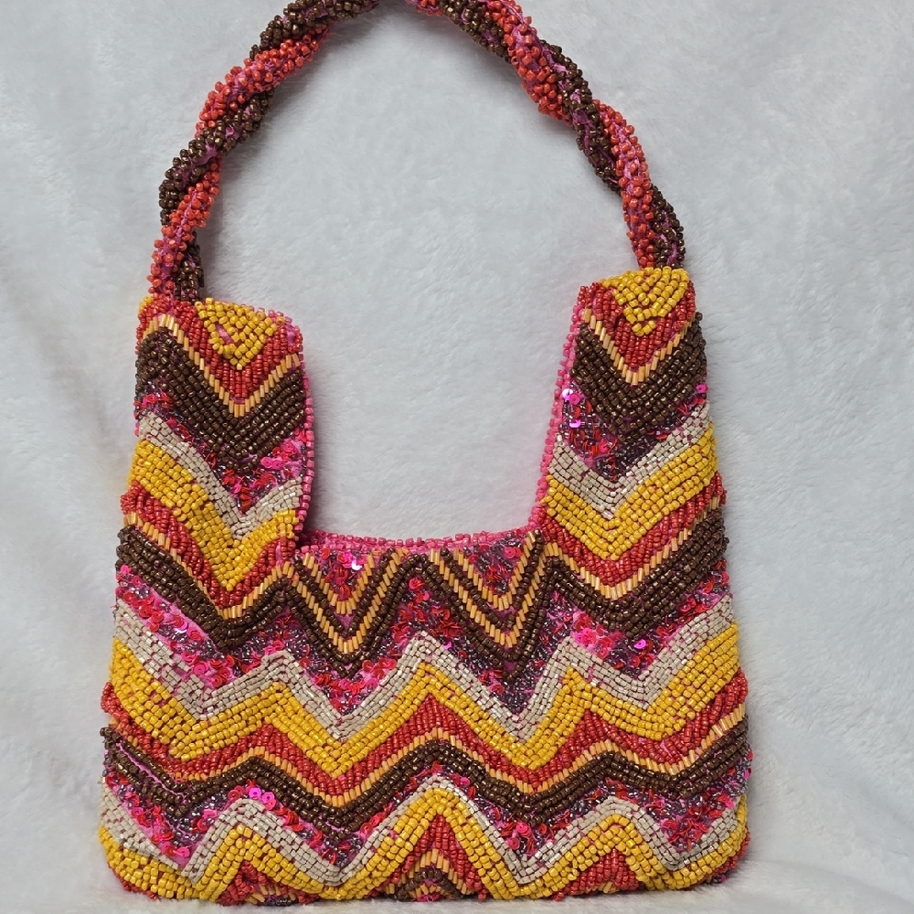 Multicolor Beaded Women's Bag
